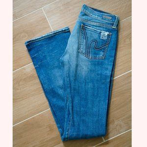Citizens of Humanity Jeans Size 26 Boho 111 Stretch Low waist Bootcut Distressed